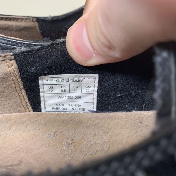 Woolrich Shoes Leather Mens 10 Oxford Leather Black Lace Up Rubber Sole Cap Toe - Picture 8 of 8